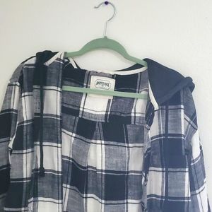 American Eagle oversized Hoodie Flannel